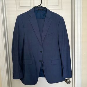 Calvin Klein Navy Blue Two-Button Suit Jacket